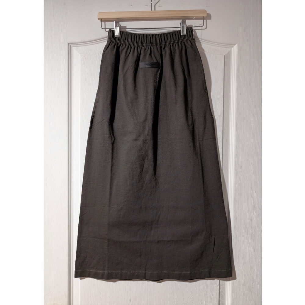 Fear Of God ESSENTIALS | logo-patch Jersey Long Skirt - Picture 4 of 11